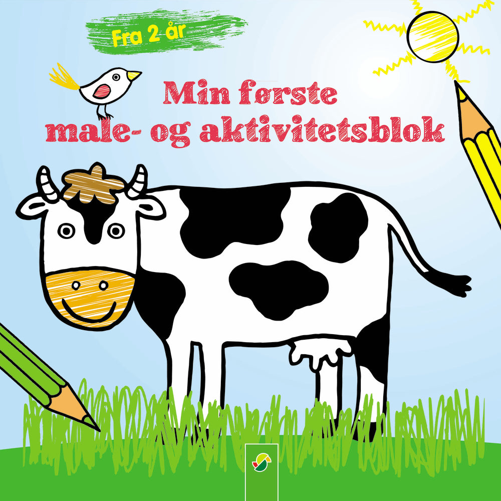 MIN FØRSTE MALE- OG AKTIVITETSBLOK FRA 2 ÅR