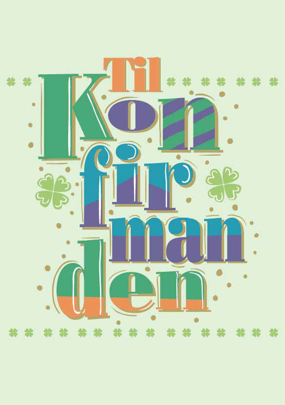 Kort til konfirmanden
