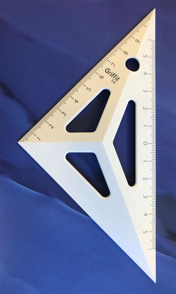 Griffit tegnetrekant (10 stk)