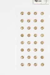 Rhinsten guld rund 8 mm 32stk