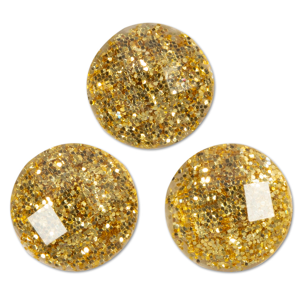 Rhinsten guld rund 8 mm 32stk