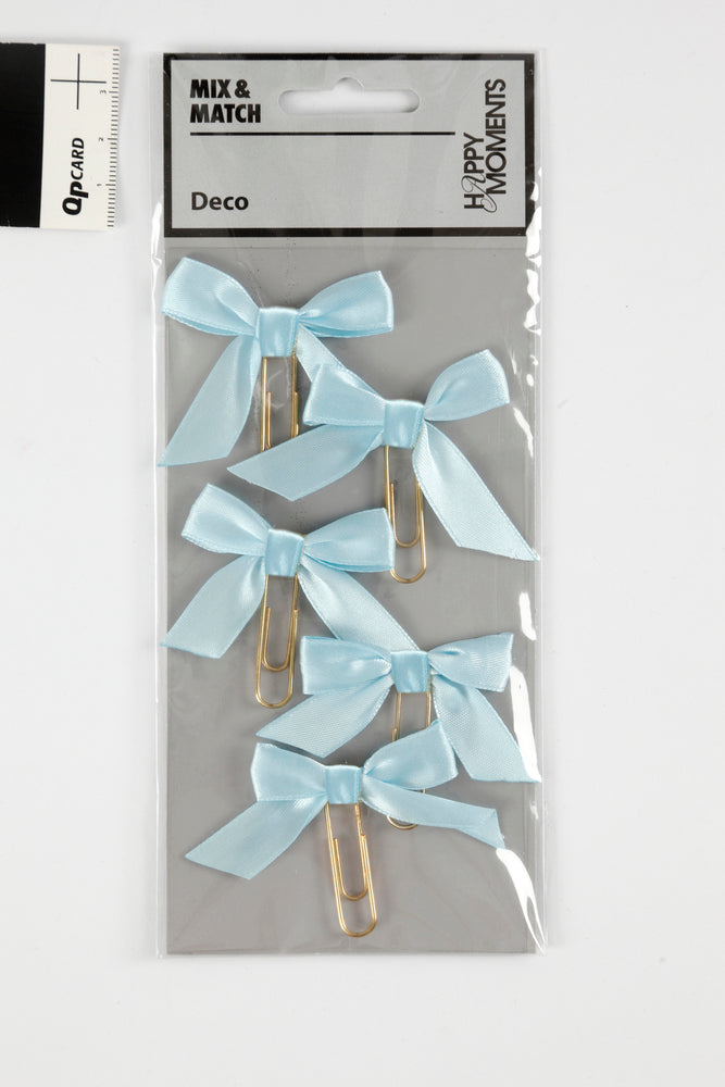 CLIPS LYSEBLÅ 40X70 MM 5STK