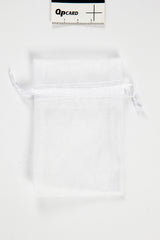 Organzapose hvid 7x10 cm 10stk