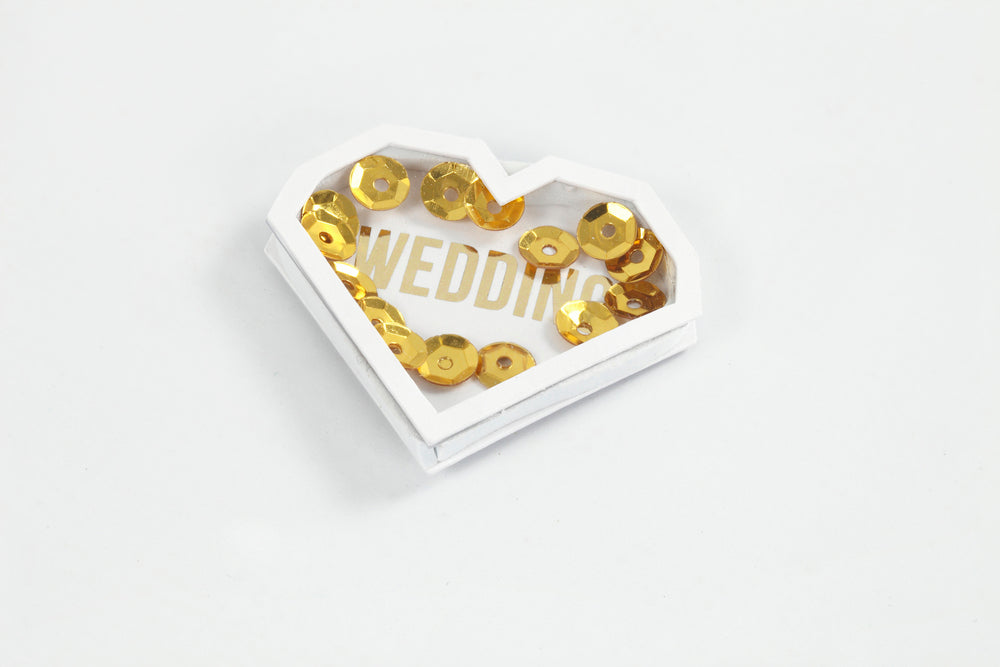 STICKERS HJERTER SHAKER HVID 8 MM 6STK
