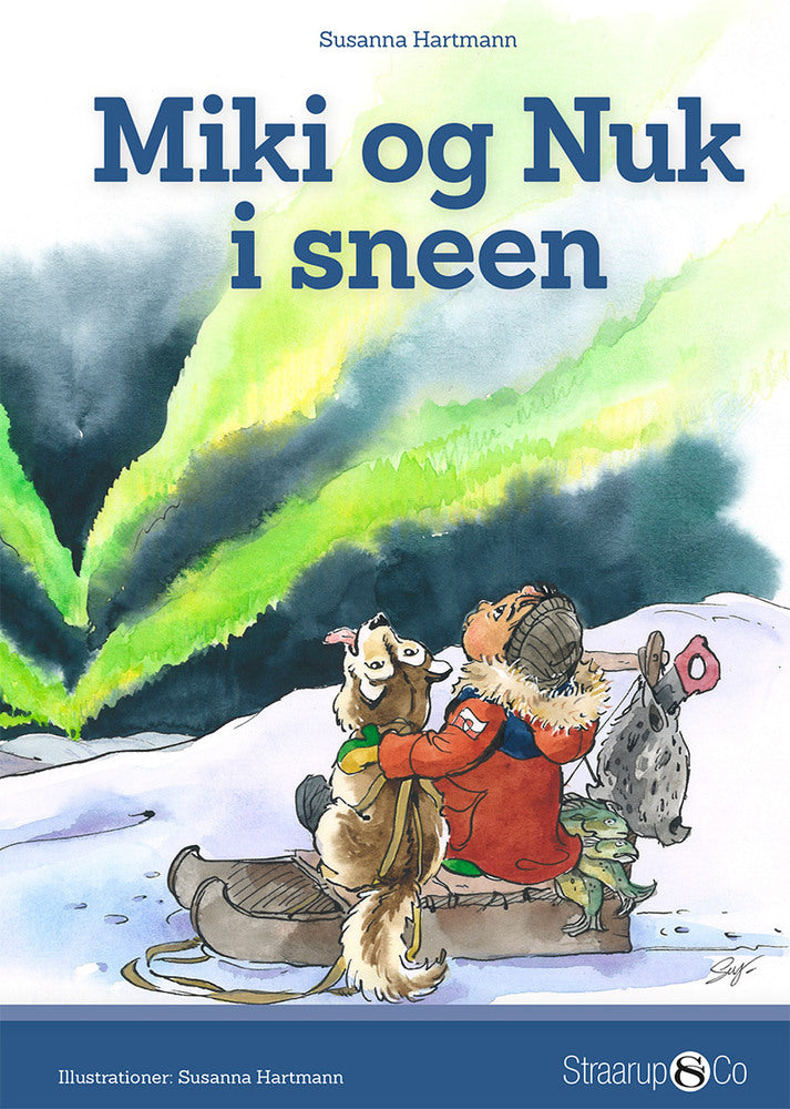 Miki og Nuk i sneen