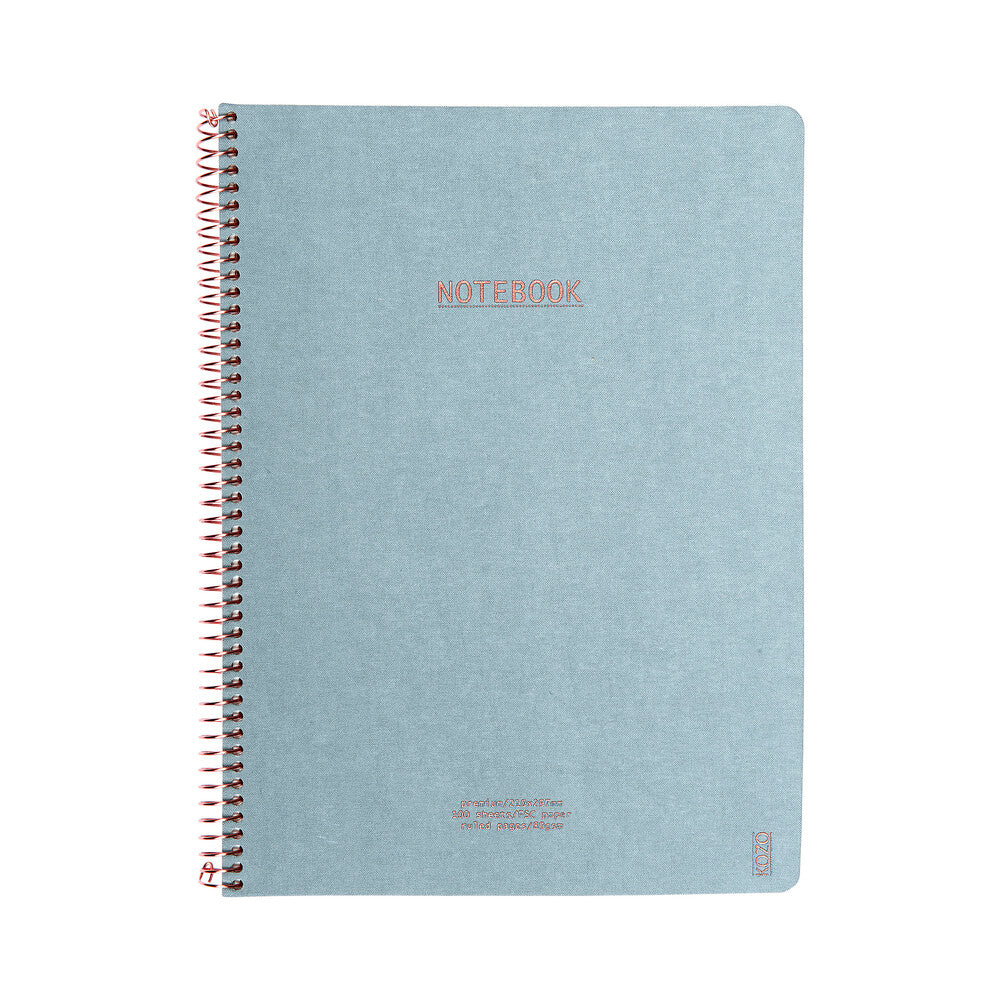 NOTESBOG KOZO PREMIUM A4 BLÅ LINJERET