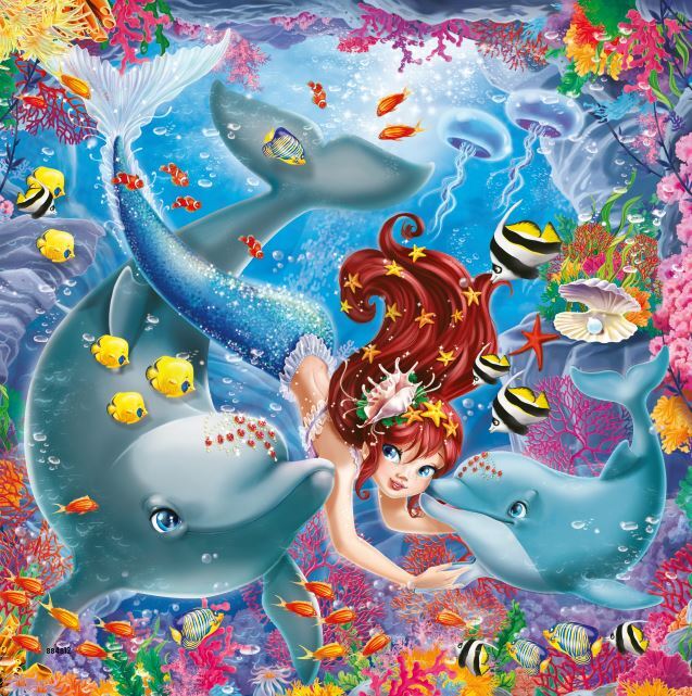 Puslespil charming mermaids 3X49 brikker