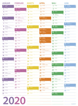 VÆGKALENDER TREND  2020 MAYLAND