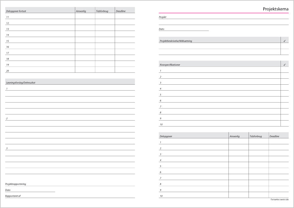 UGEKALENDER BUSINESS A5 KUNSTSKIND SORT 2020 MAYLAND