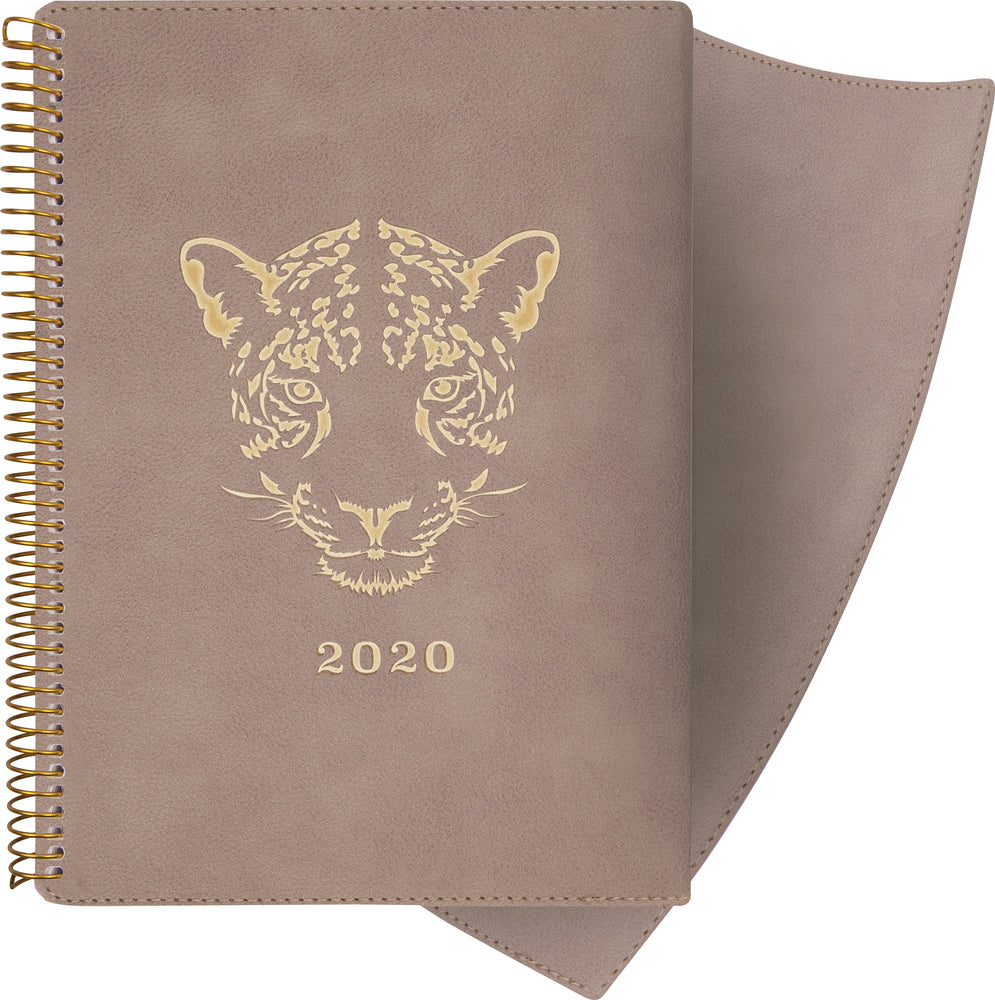 UGEKALENDER A5 M/ BRUN KLAP  2020 MAYLAND