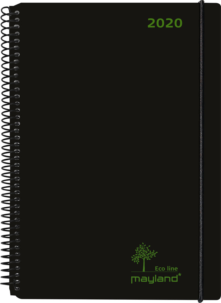 ECO LINE A6 UGEKALENDER SORT  2020 MAYLAND