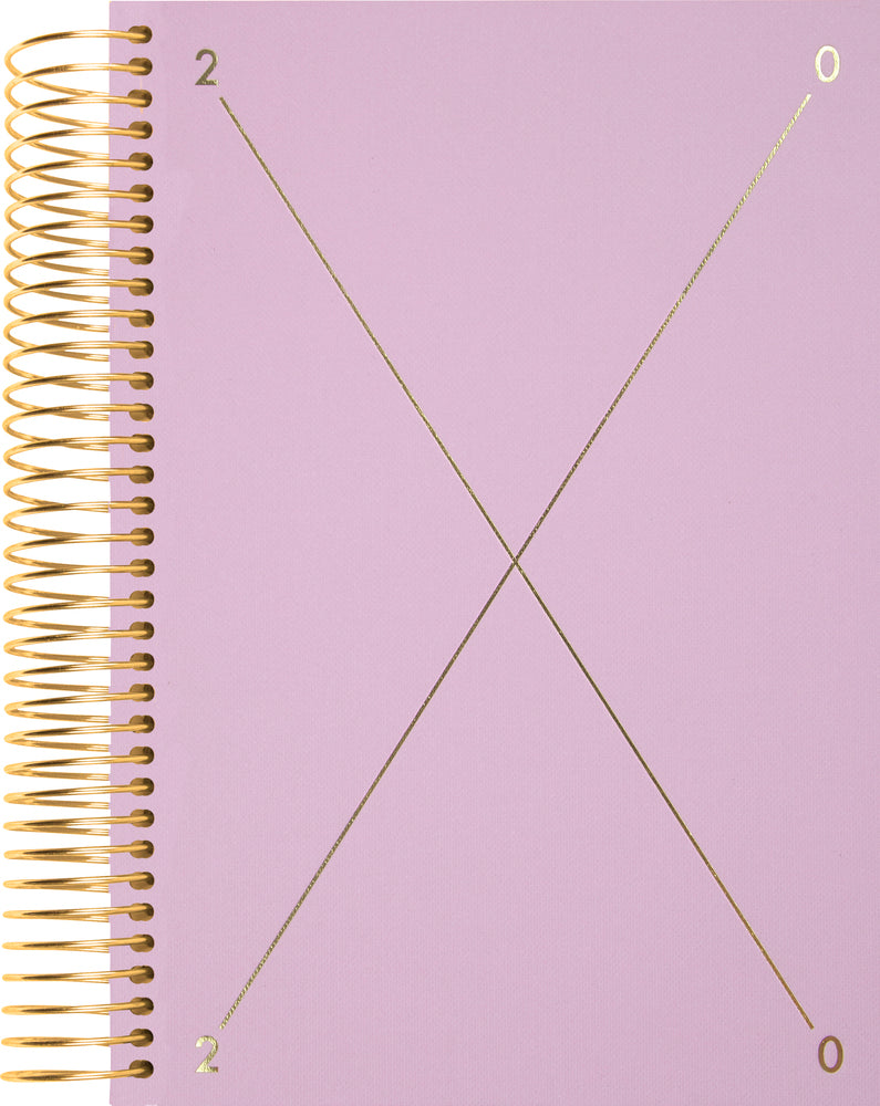 SPIRALKALENDER 1 DAG ROSA  2020 MAYLAND