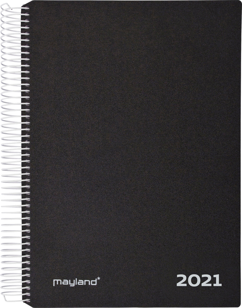 Timekalender 1 dag pp sort 2021 17 x 23,5 cm Mayland