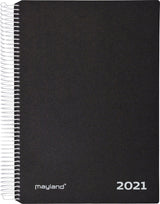 Timekalender 1 dag pp sort 2021 17 x 23,5 cm Mayland