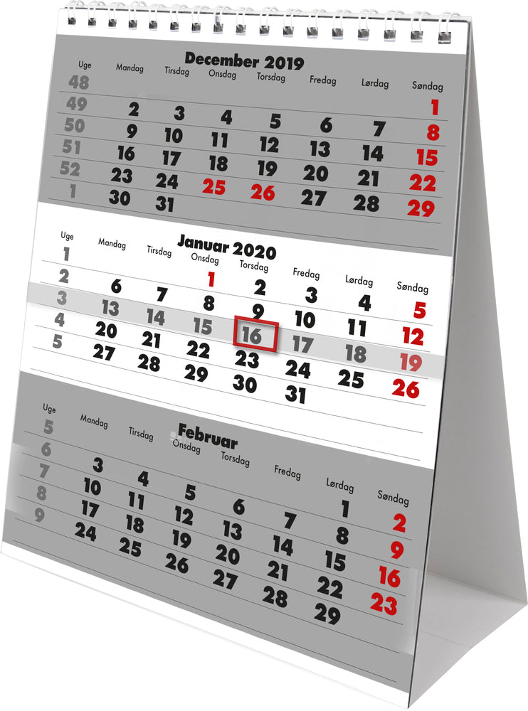 BORDKALENDER TRIPLANNER 2020  MAYLAND