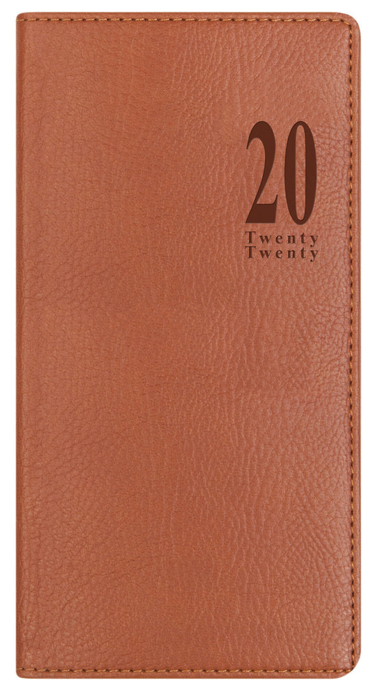 KALENDER 2020 LETTS MILANO SLIM UGE VERT. BRUN
