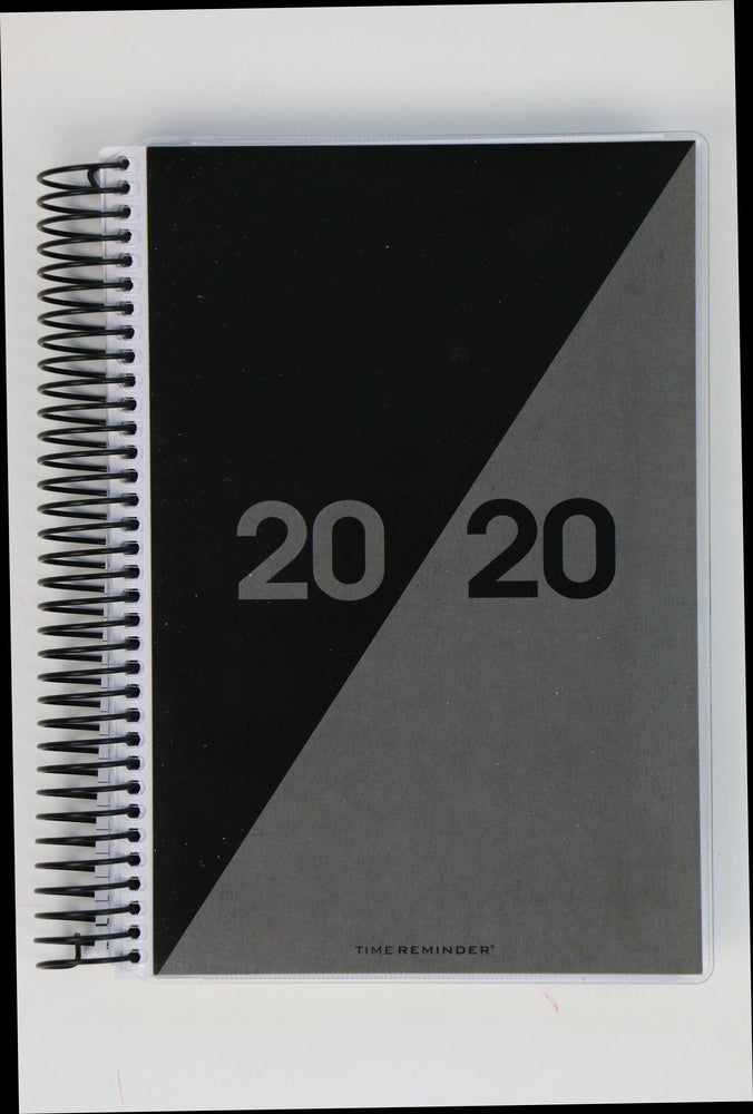 SPIRALKALENDER 2020 CLASSIC SORT/GRÅ