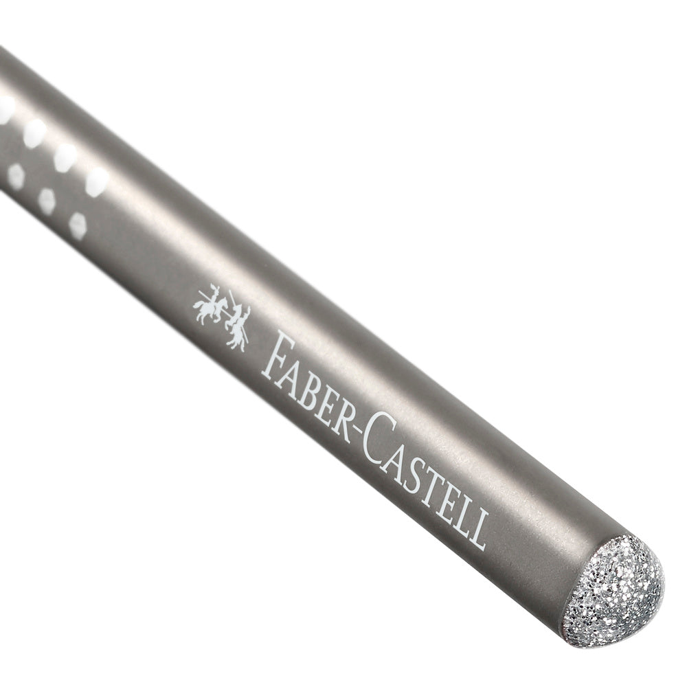 Blyant Faber-Castell sparkle sølv glitter