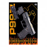 P99 pistol sort 18 cm