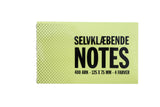 Selvklæbende notes 4 farver 125x75mm