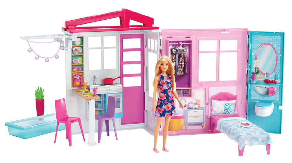 Barbie hus med dukke