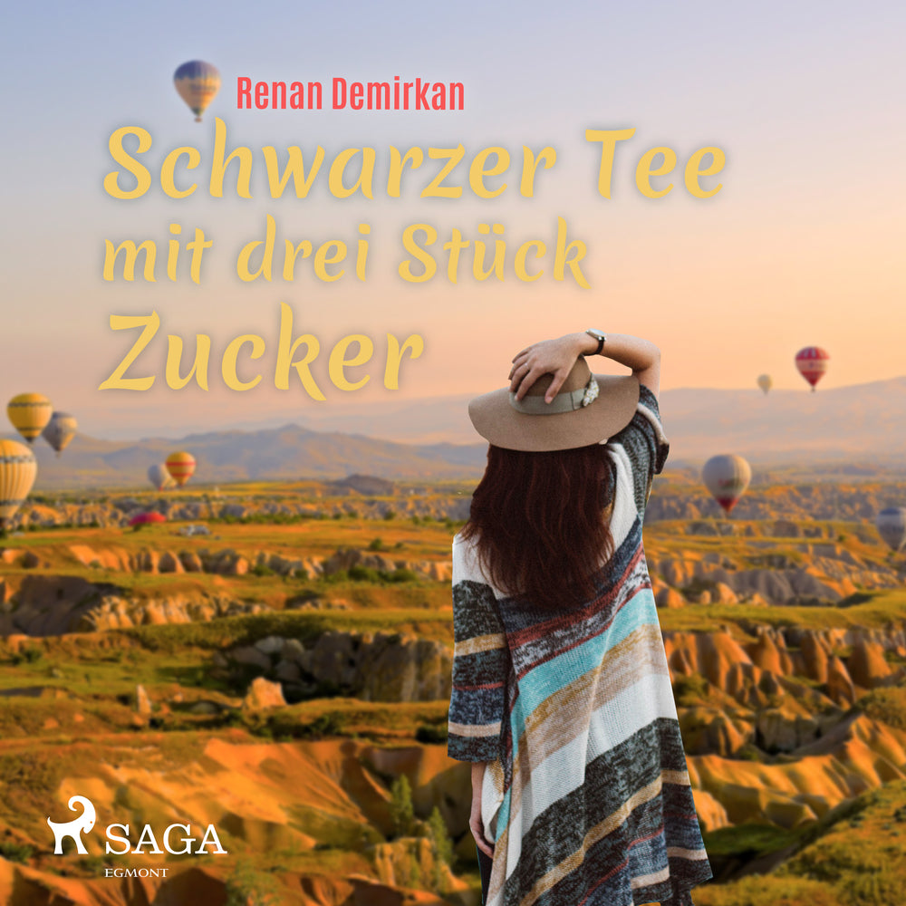 Schwarzer Tee mit drei Stück Zucker