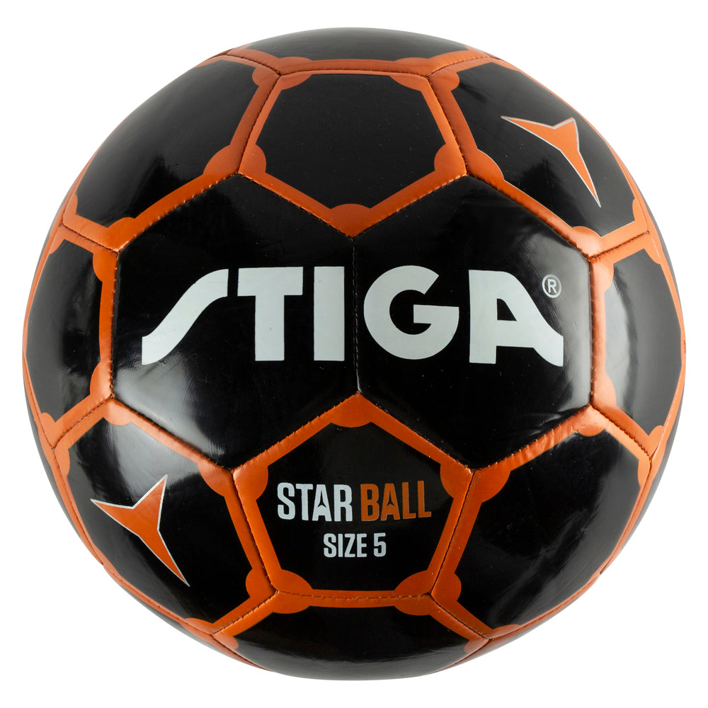Fotball star size 5 black/orange