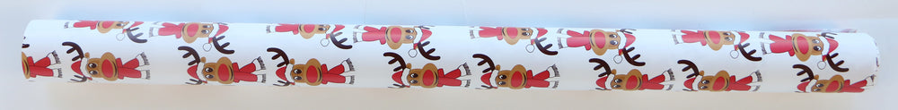 GAVEPAPIR HVID RENSDYR 3 M X 70 CM
