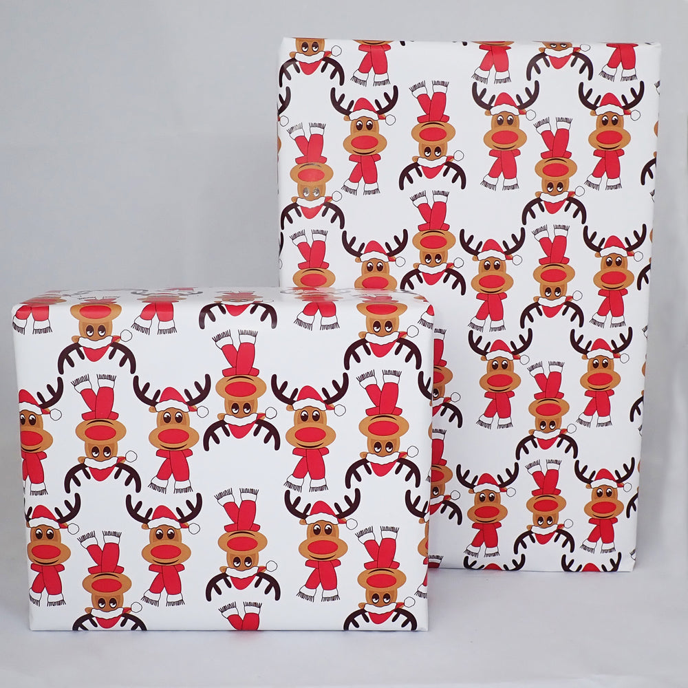 GAVEPAPIR HVID RENSDYR 3 M X 70 CM