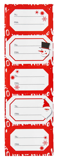 STICKERS TIL/FRA RØD RAMME HO HO HO 2 ARK