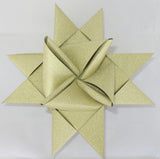 STJERNESTRIMLER GULD GLITTER/METALLIC 50 MM 12 STK