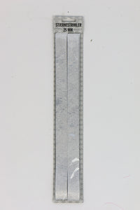 STJERNESTRIMLER SØLV BRUSHED NET 25 MM 16 STK