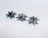 STJERNESTRIMLER KOKSGRÅ GLITTER/METALLIC 15 MM 24 STK