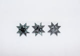 STJERNESTRIMLER KOKSGRÅ GLITTER/METALLIC 15 MM 24 STK