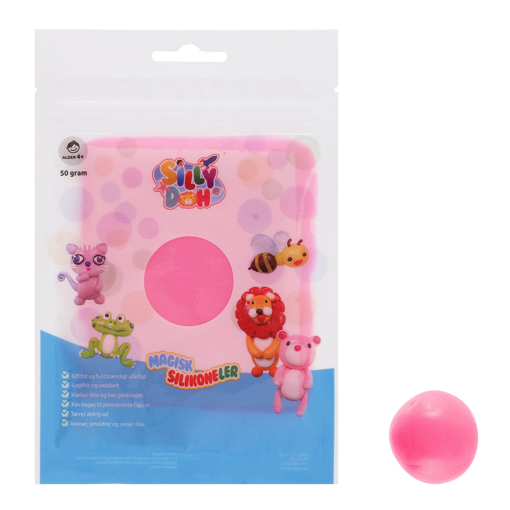 Silikone silly doh standard pink 50 g