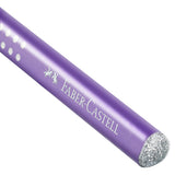 Blyant jumbo Faber-Castell sparkle m/glitter lilla