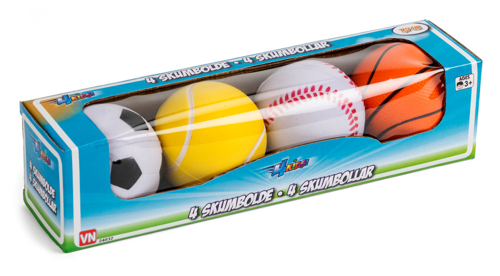 Sportsbold 4-pak 7,5 cm