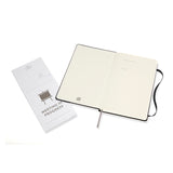 Notesbog Moleskine pro large sort m/linjerede ark