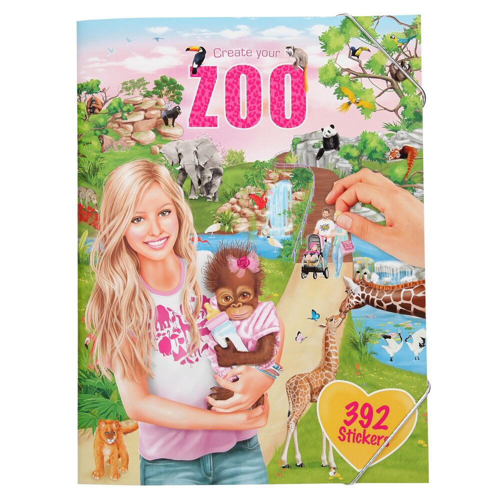 Create your zoo zoo aktivitetsbog m/stickers
