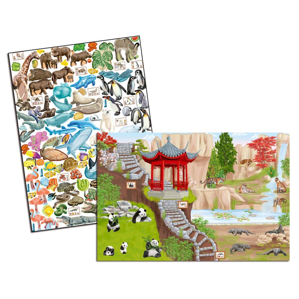 Create your zoo zoo aktivitetsbog m/stickers