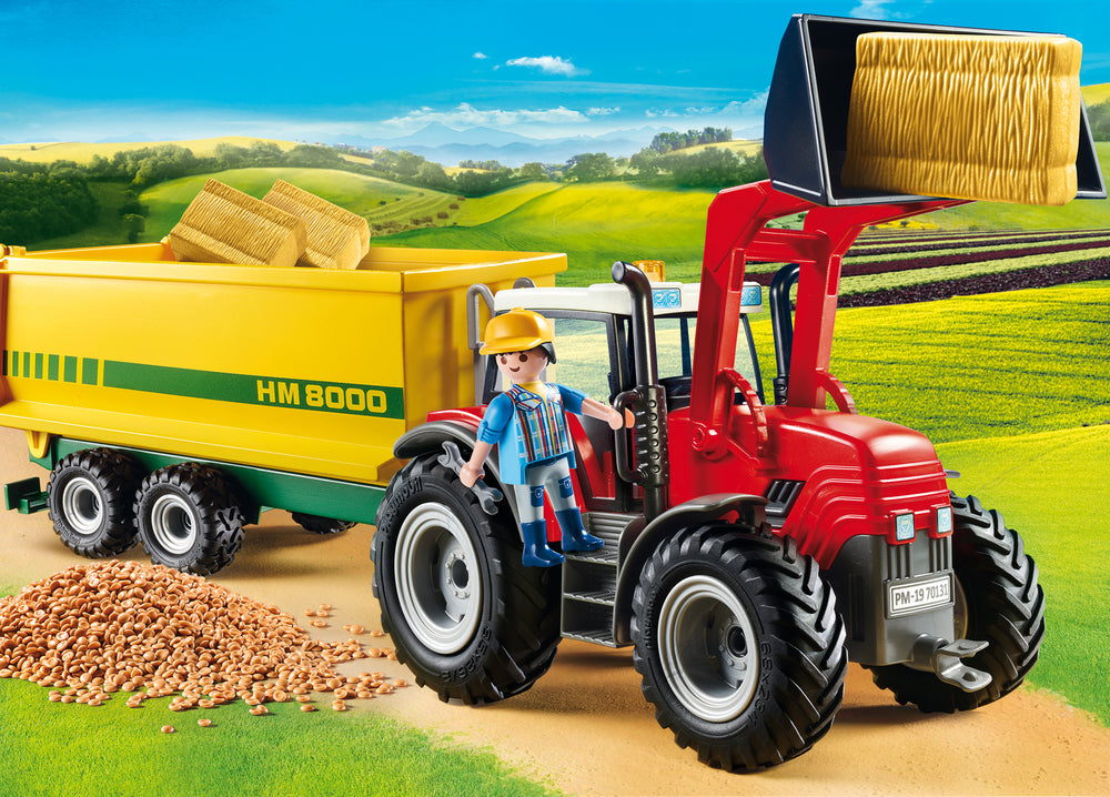 70131 Traktor Med Fodervogn
