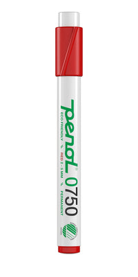 Marker Penol 0750 rød 2-5mm permanent svanemærket
