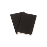 Notesbog volant Moleskine pkt sort sæt m/2 m/80 linj. ark