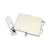 Notesbog Moleskine large sort m/400 kvardrerede ark hard