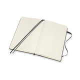 Notesbog Moleskine large sort m/400 kvardrerede ark hard