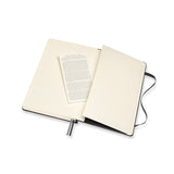 Notesbog Moleskine large sort m/400 kvardrerede ark hard