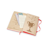 Notesbog Moleskine HP large rød m/240 linjerede ark