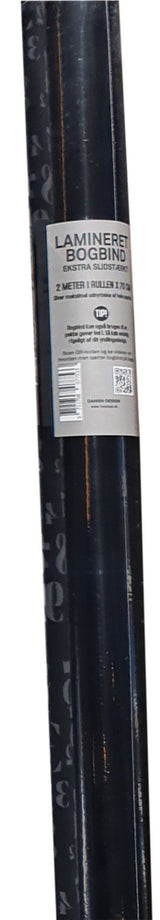 Bogbind/gavepapir lamineret 70cmx2m sort