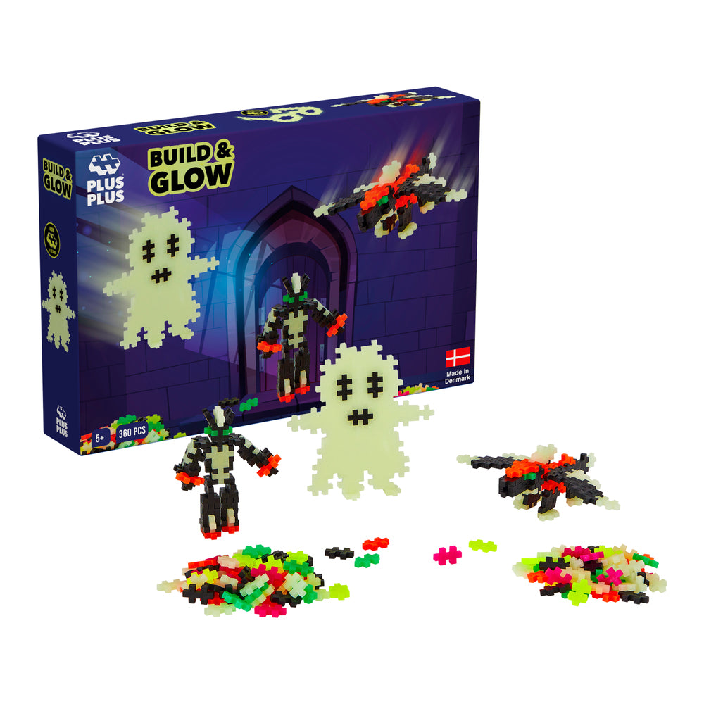 Plus-Plus Build and Glow - Glow in the Dark / 360 pcs