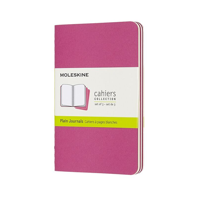 Notesbog Moleskine cahiers pocket pink journal p 9x14cm